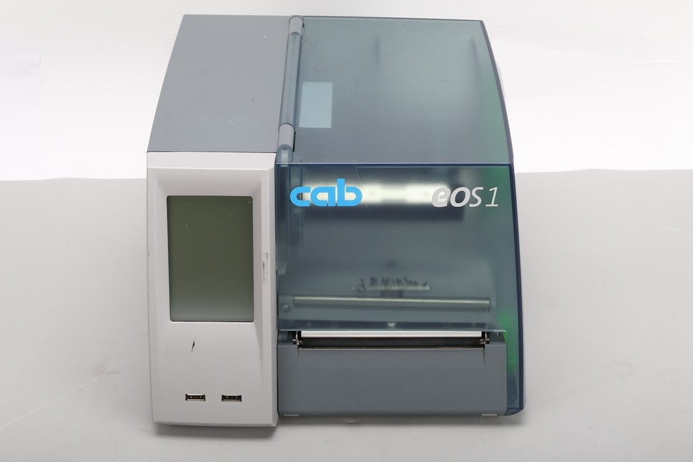 Cab EOS1/300 Touchscreen LCD Display Barcode Label Printer Compact Spaces AS IS