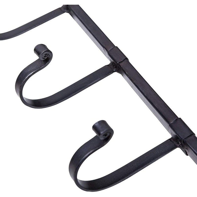 Wall Mounted Foldable Clothes Drying Rack W/ Hooks Space Saving Organizer New