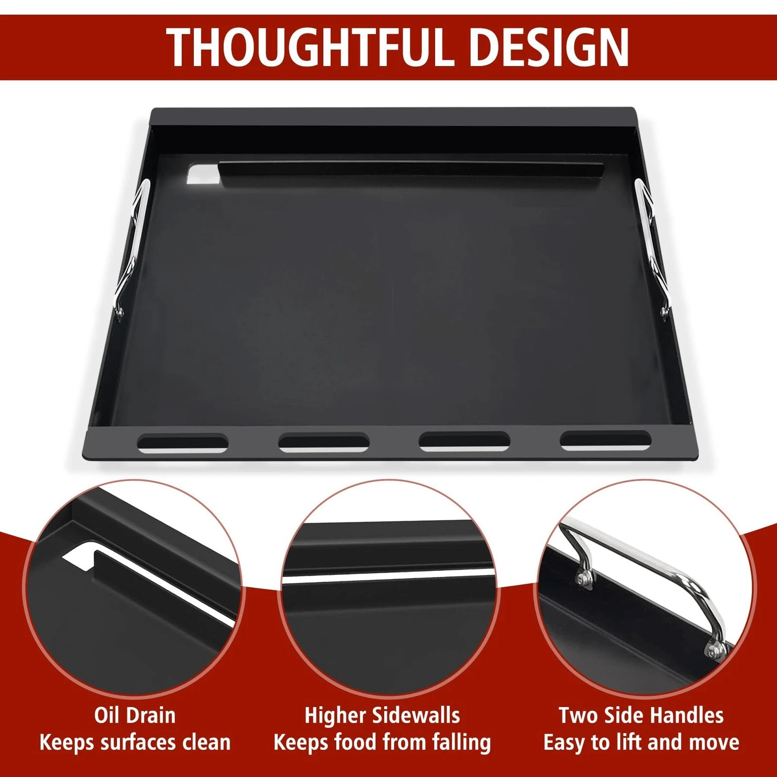 Flat Top Griddle Insert for Weber Spirit I & II 300 Series 6787