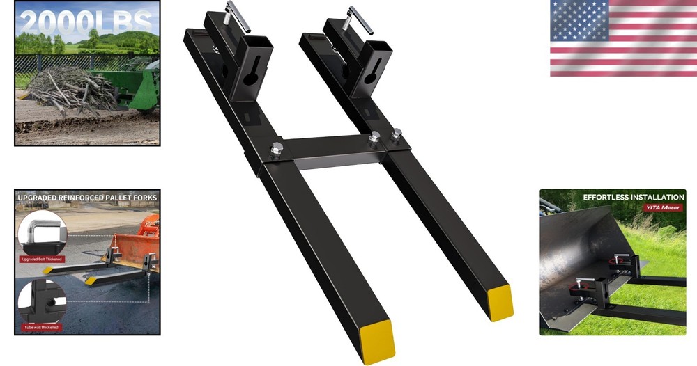 Adjustable Stabilizer Bar Forks - 2000lbs Capacity
