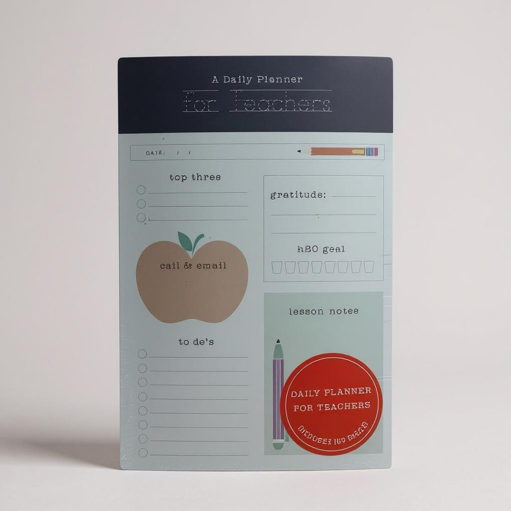 Teacher Daily Planner Notepad – 100 Sheets - Great Gift for Educators