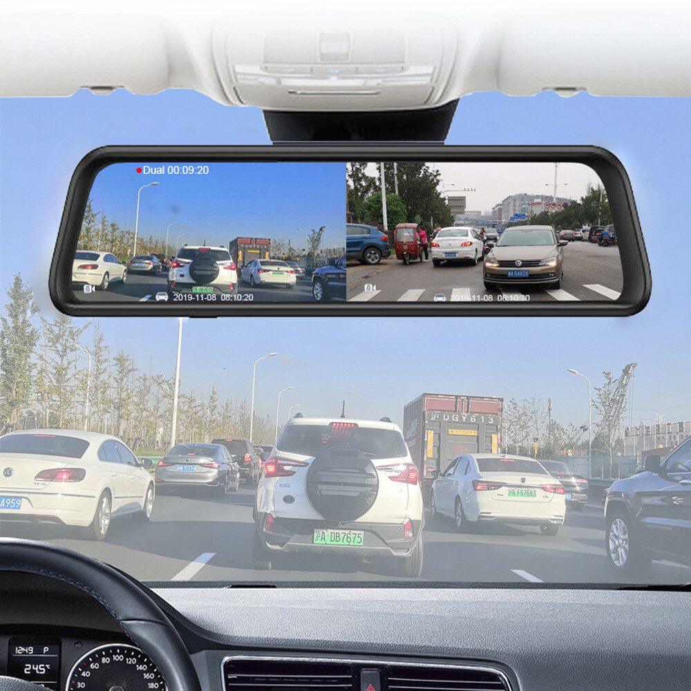 12" 4G Special bracket Car Camera rearview Android Mirror ADAS Remote Dash Cam