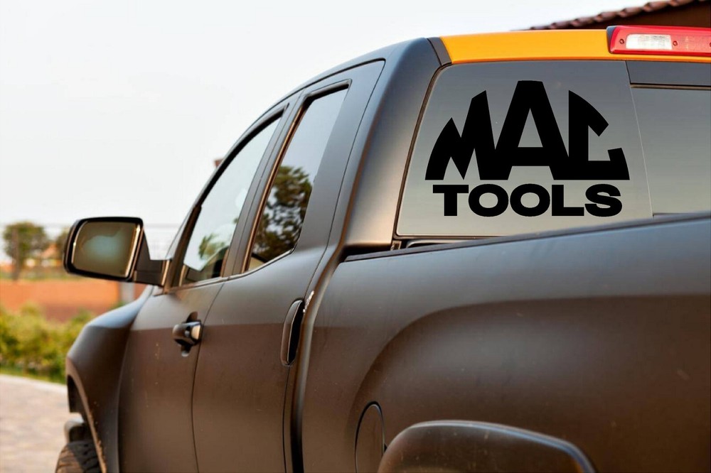 Custom Mac Tools Solid Die Cut Vinyl Decal Multiple Colors and Sizes