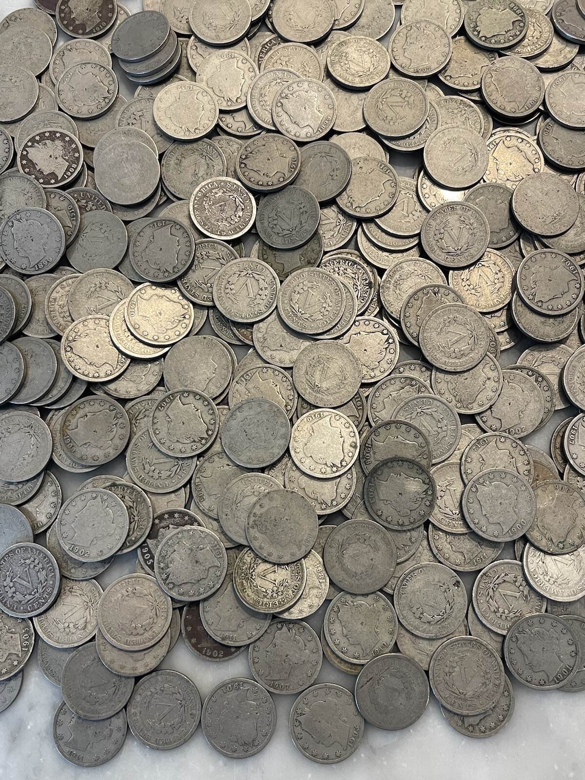 [Lot of 40] V Nickels Liberty Head - Full Readable Dates - Choose How Many Lots!