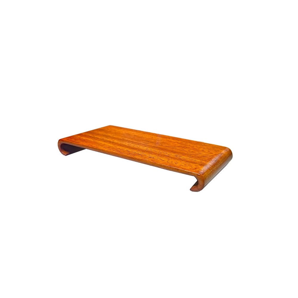 2.5" Light Brown Wood Scroll Leg Rectangular Display Stand Riser Easel ws4055A