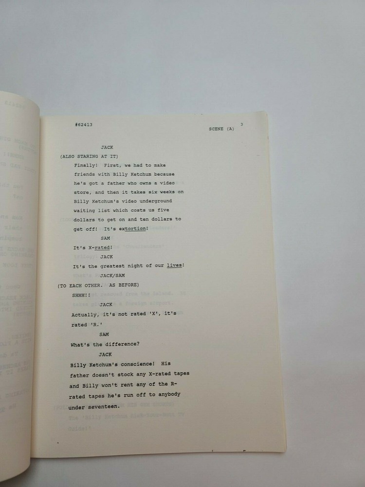 NOTHING IS EASY / Michael Jacobs 1986 TV Script, "It Happened One Night"