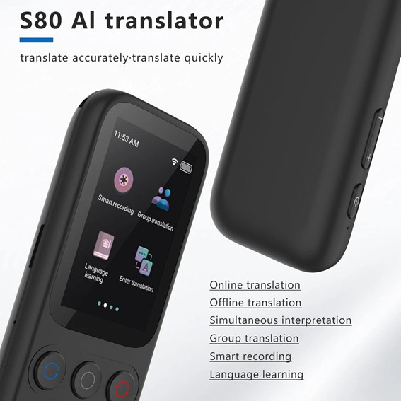 Portable Language Translator Device with 138 Languages Voice Real Time transl..