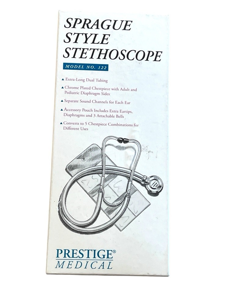 PRESTIGE SPRAGUE STYLE STETHOSCOPE - MODEL 122