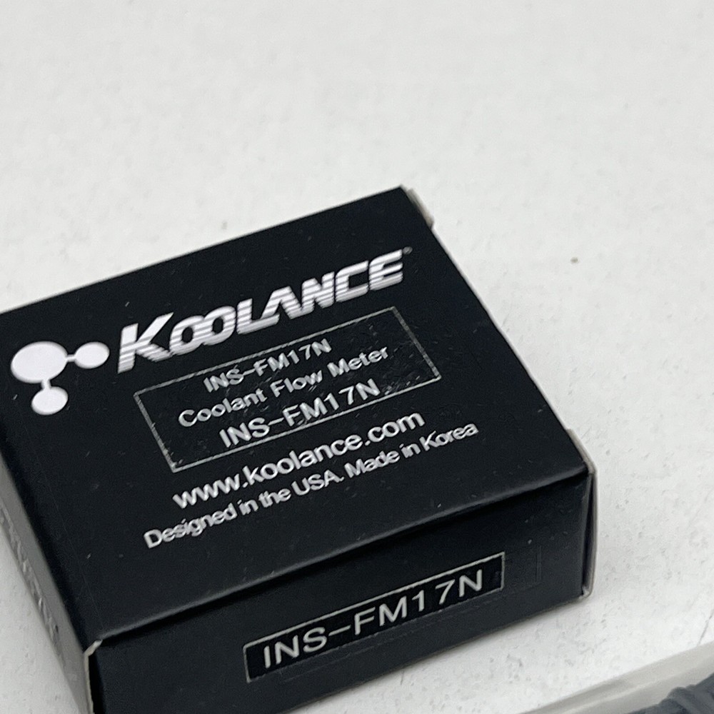 Koolance INS-FM17N Coolant Flow Meter, G 1/4 BSPP Fitting Threads, Reed Switch
