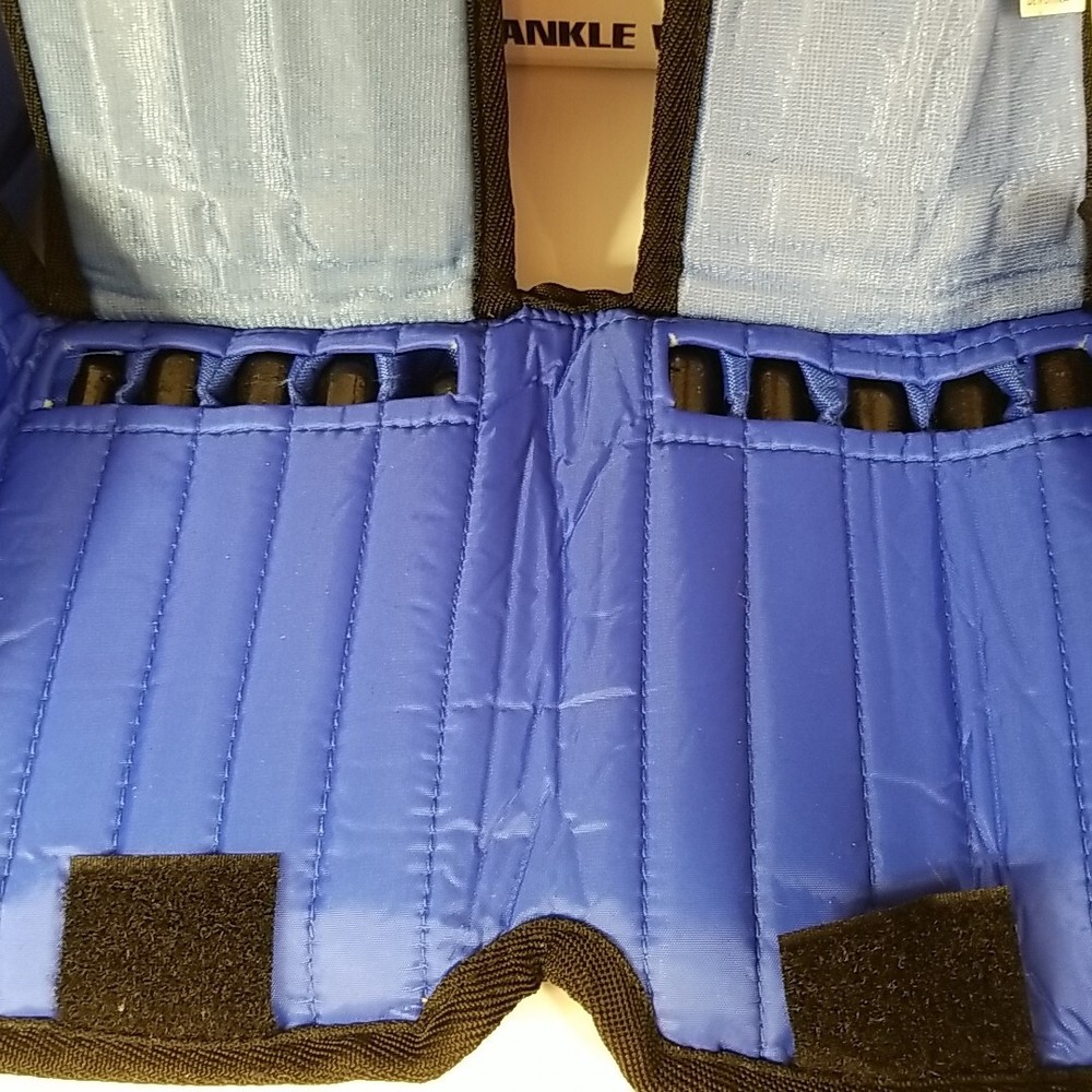 All Pro 10lb Pair Adjustable Ankle Weights With Box And Instructions - 5 lbs ea