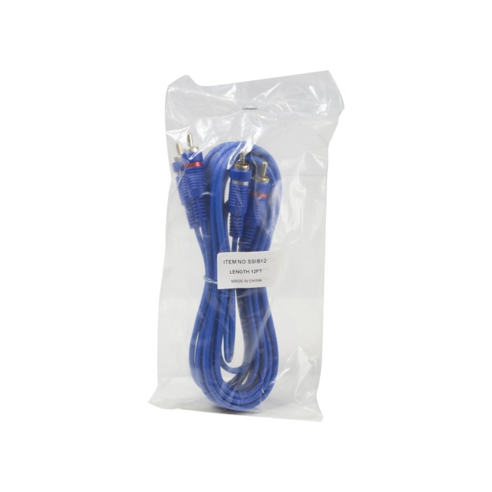 Stinger Ssib12 12Ft Rca Blue Select