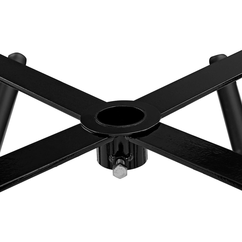 46" Wheelchair Accessible Square Picnic Table Surface Mount Black