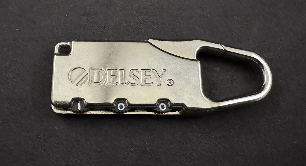 Vintage Delsey Snappy Luggage Lock **Combination Unknown**