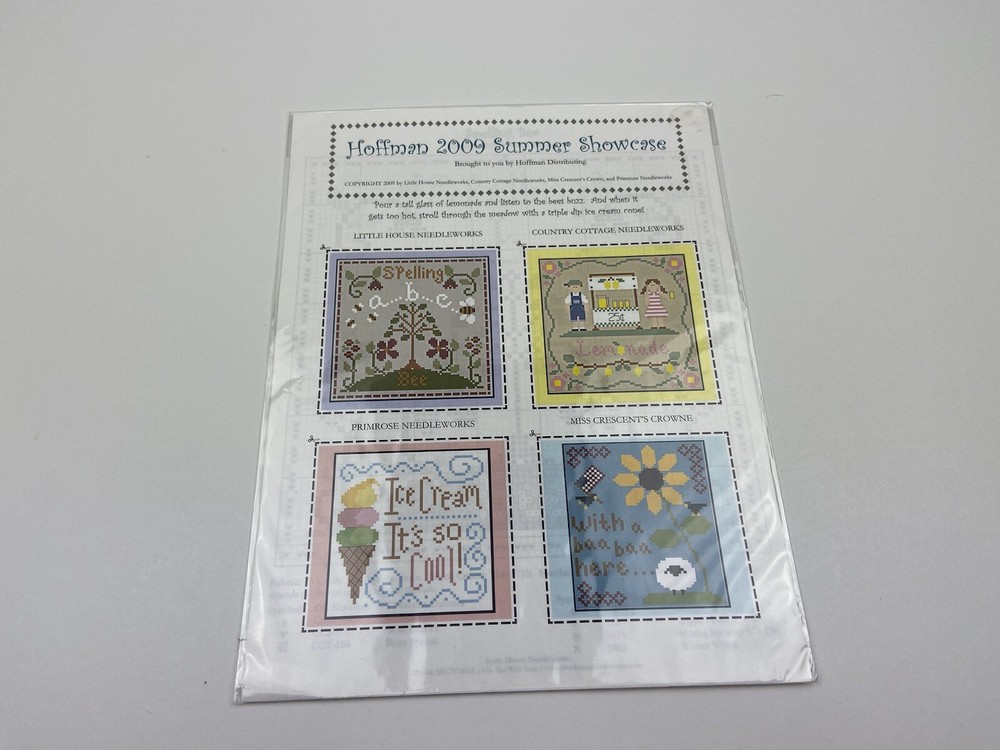 HOFFMAN 2009 SUMMER SHOWCASE CROSS STITCH Leaflet HOFFMAN DISTRIBUTING