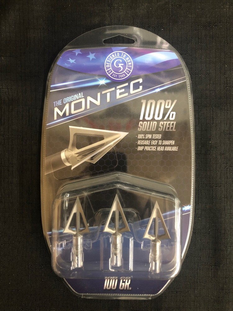 G5 Montec Standard 100 Grain 3 Pack Broadheads