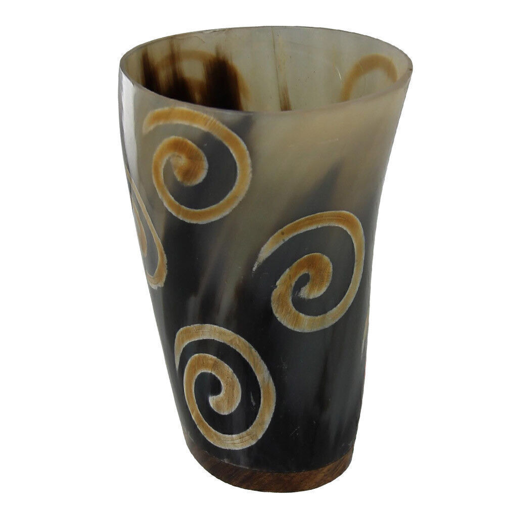 Handmade Horn Tumbleweed Medieval Drinking Horn Tumbler Cup