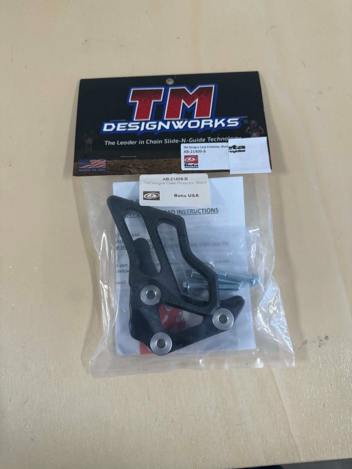 TM Designs Dirt Bike Integrated Case Saver Sprocket Cover. PN# BCC-253