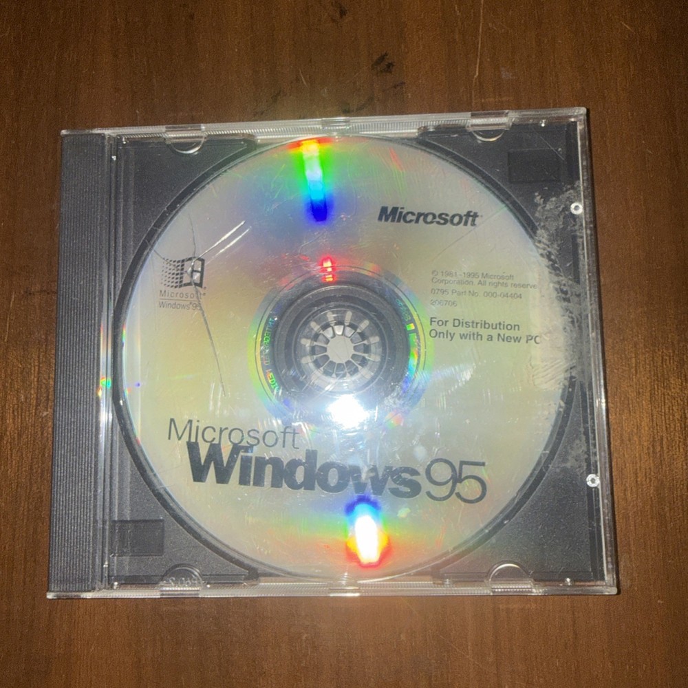 Microsoft Windows 95 PC Software