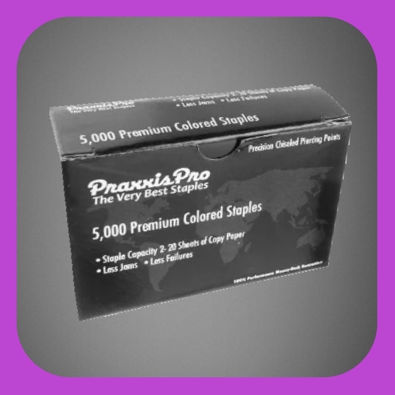 Premium 26/6 Chisel Point Purple Standard Staples 5,000ct Box