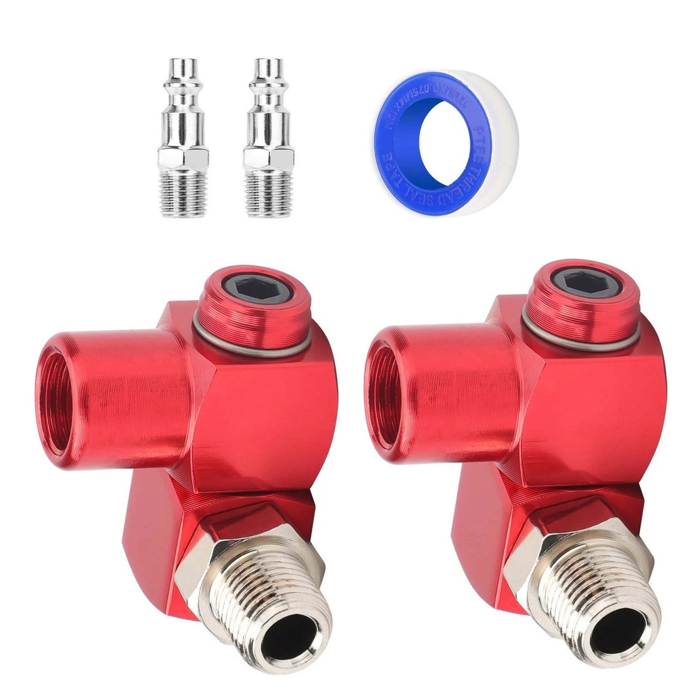 Portable Air Tool Adapter 360 Degree 1/4'' NPT With Quick Plug for Air Tools