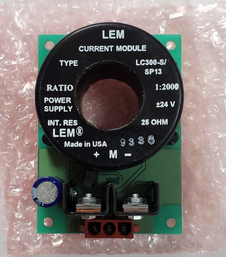 LEM Current Transducer Sensor Module LC300-S/SP13 1:2000 24volts 25ohms