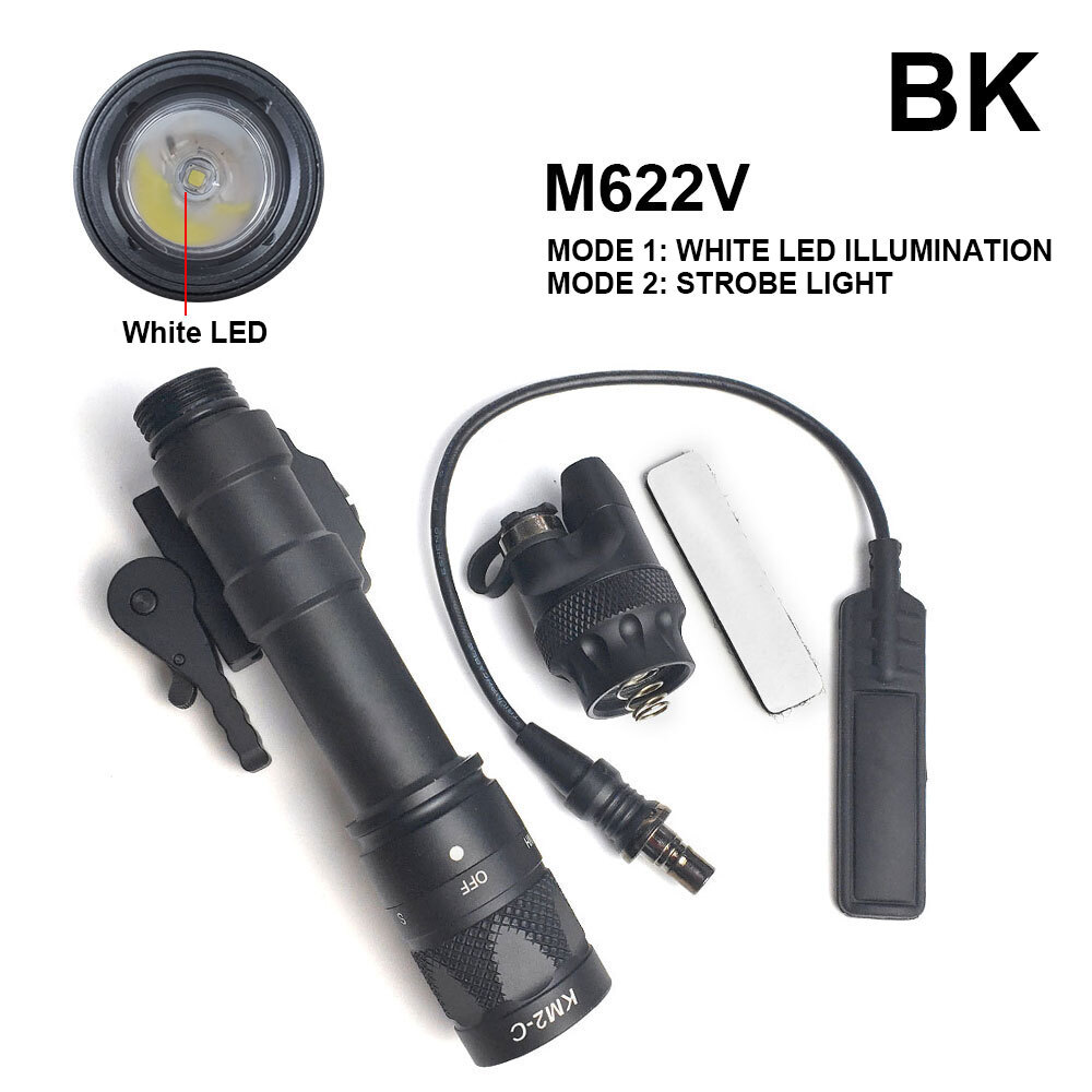 Weaponlight M622V Contstant-On & Strobe Light Tactical Torch with ADM QD Mount