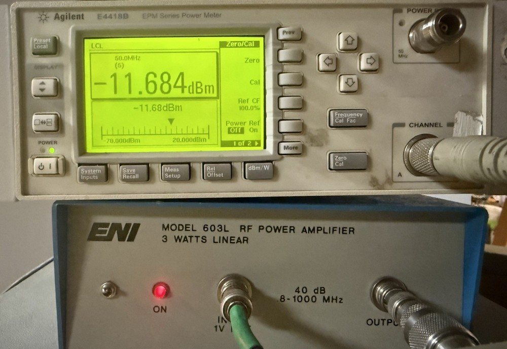 ENI 603L RF Power Amplifier 40dB 1GHz READ