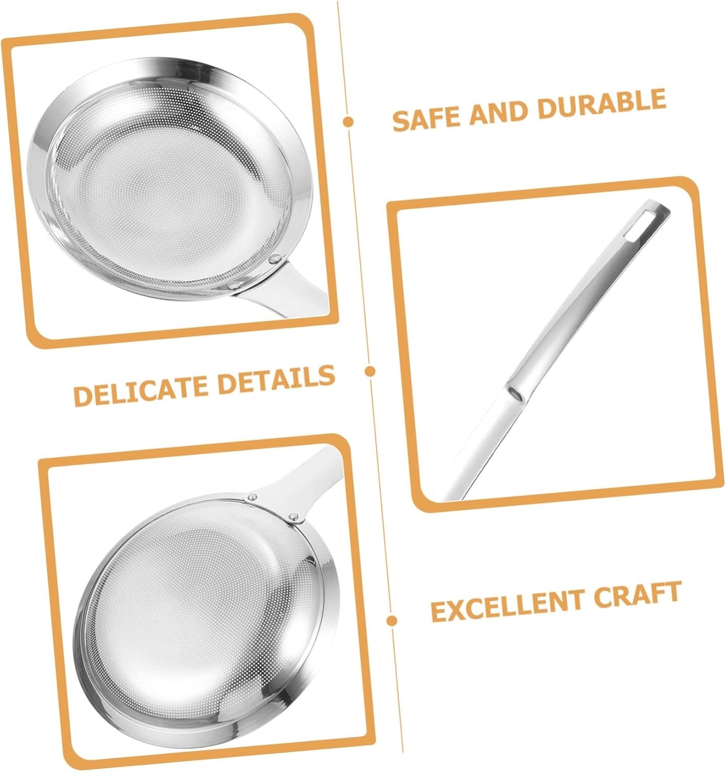 Stainless Steel Fat Skimmer Spoon – Ultra-Fine Mesh Filter Scoop for Kitchen