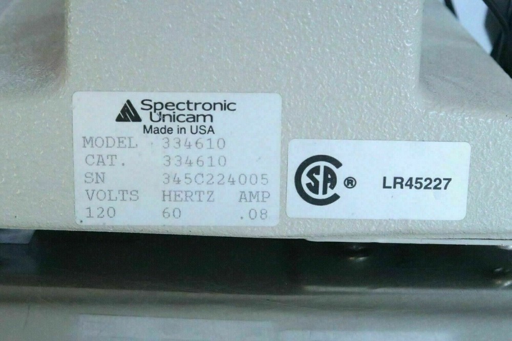 Spectronic Instruments Unicam (334610) Abbe Type Refractometer, Bausch+Lomb