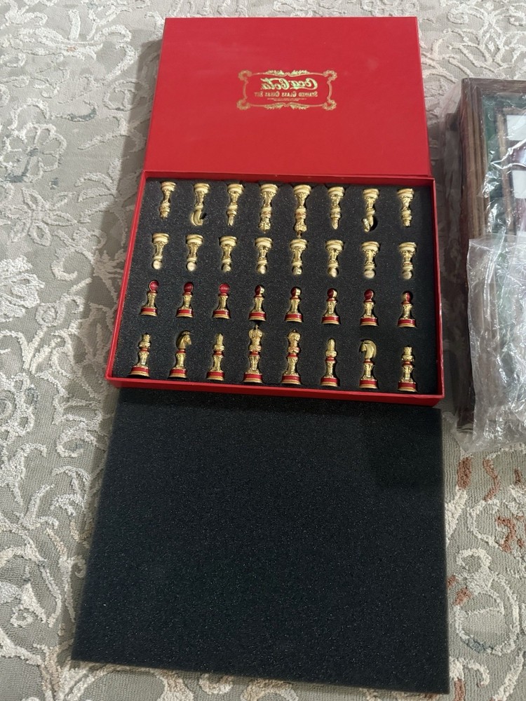 Coca Cola Stain Glass Chess Set