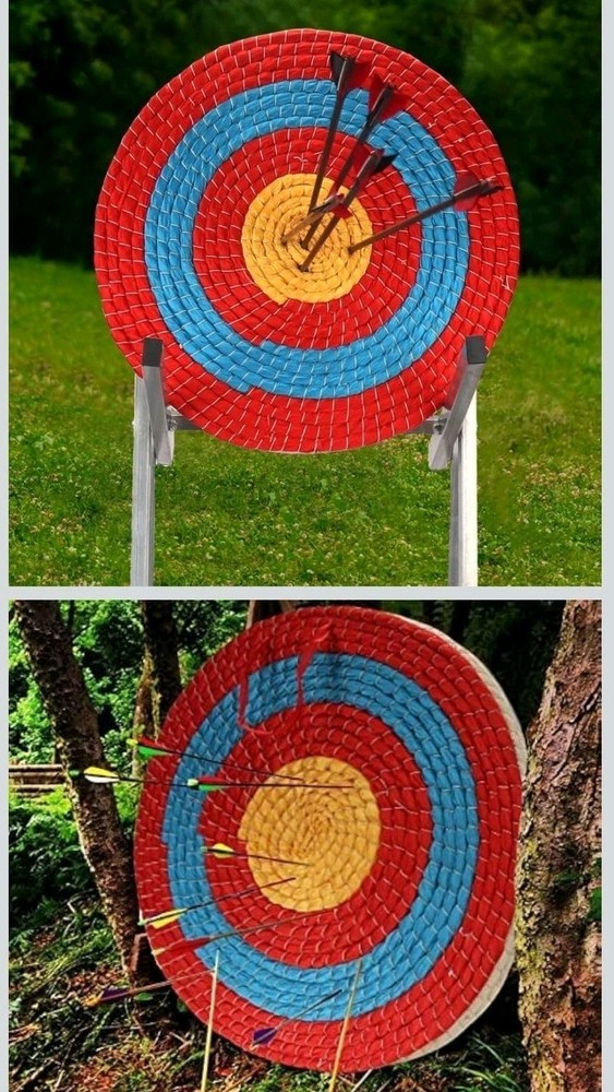 Traditional Hand-Made Solid Straw round Archery Target Shooting Bow 3 Layer NEW!