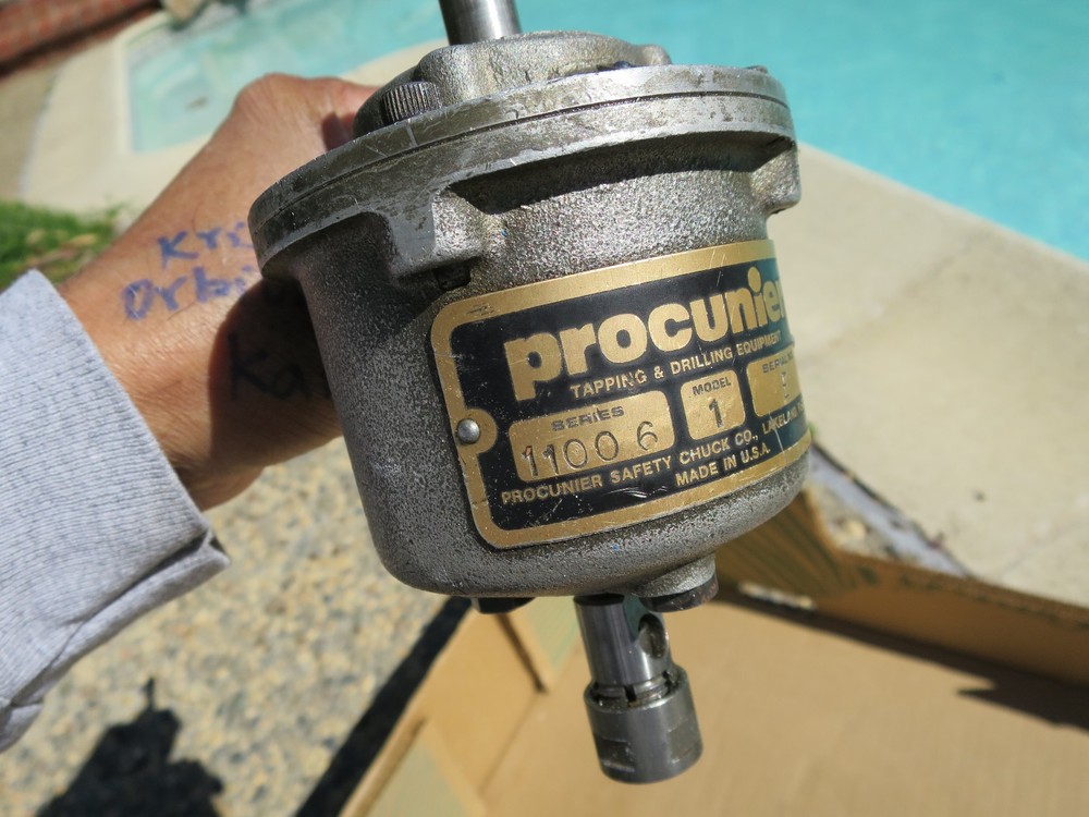 Procunier Tapping & Drilling Tool Model 1, Serial E, Series 11006. Excellent