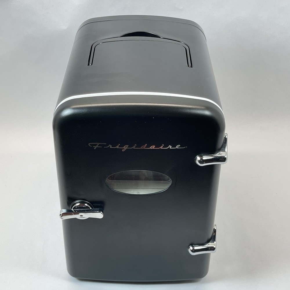 Frigidaire Retro Mini Fridge Black Compact Cooler Dorm Office Tested Clean
