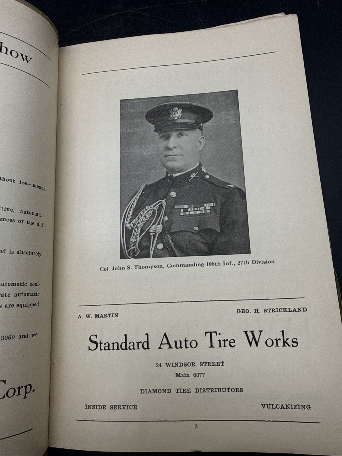 RARE 1926 27th Infantry Division 108th Company A Field Day Souvenir History book