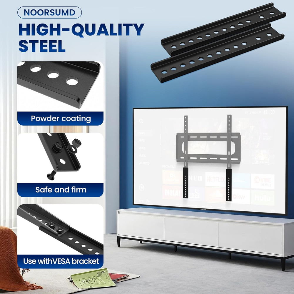 TV Mount Extension Bracket,Vertical VESA Mount Extender Bracket Kit for Low Vesa