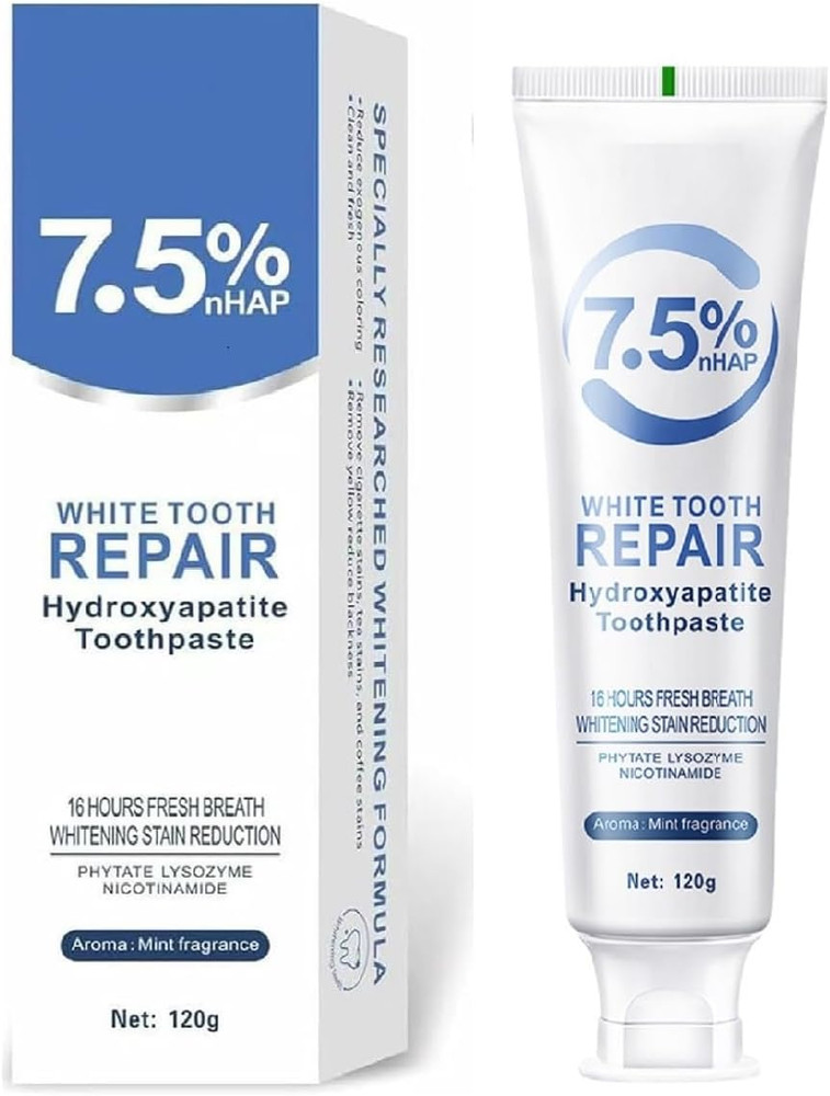 Hydroxyapatite Toothpaste for Enamel Protection and Tooth Strengthening,Hidro...