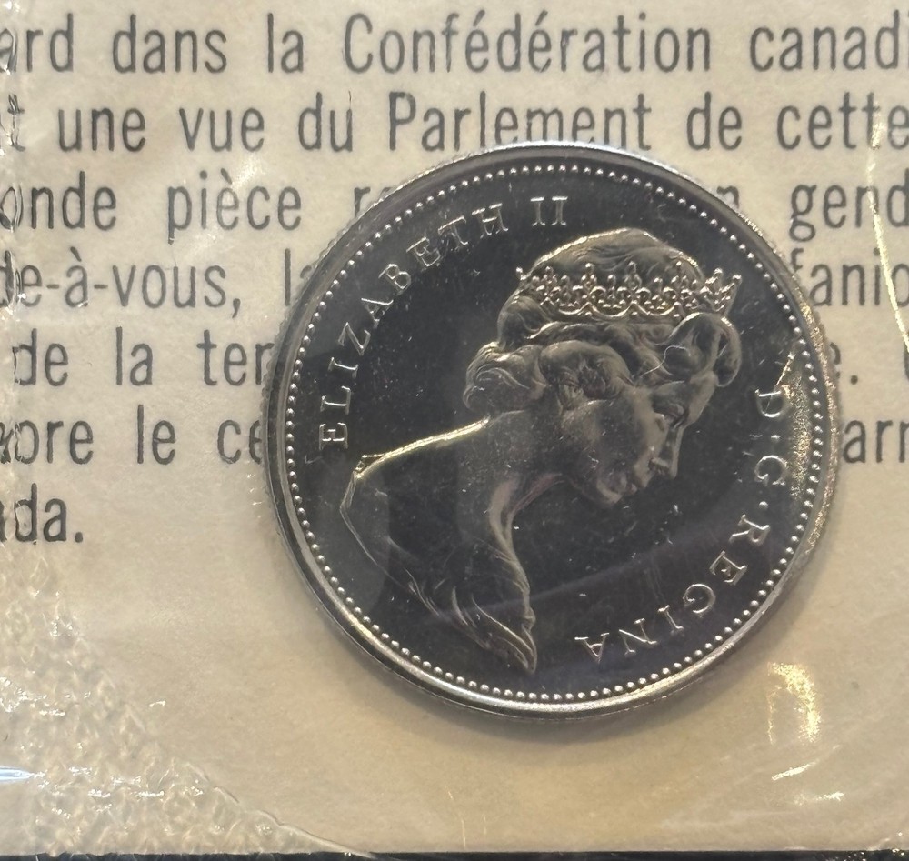 Error 1973 Canada Proof Like Uncirculated Mint Set Large Bust 25 Cent Variety