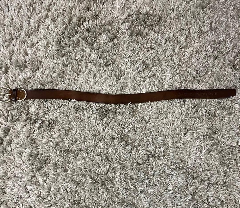 VINTAGE WORKS BASIC LABEL leather belt