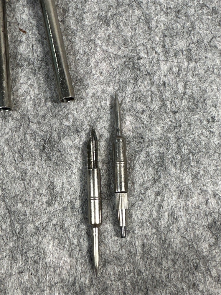 Vintage Interchangeable Pencil, Pointer, Ink Metal Drafting Compass