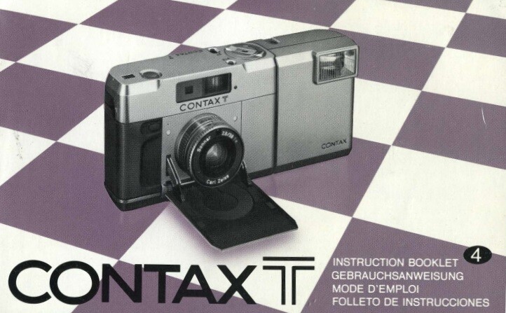 Contax T Instruction Manual Original (multi-language)