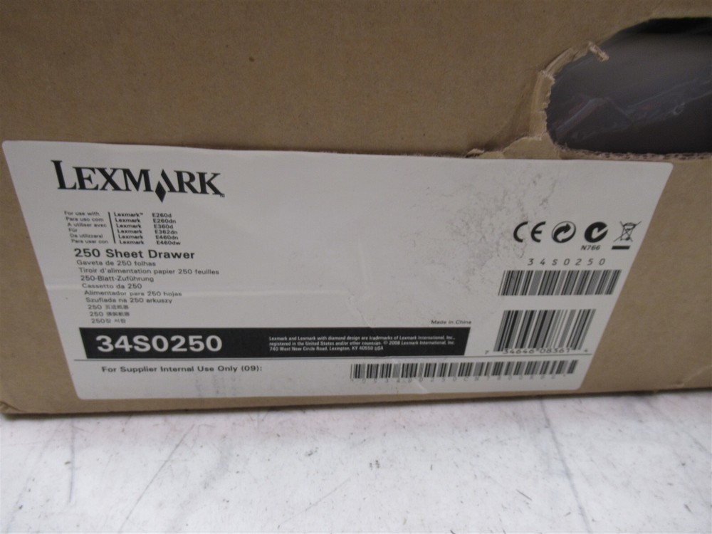 Lexmark 34S0250 250 Sheet Drawer for E260 E360 and E460 Printers