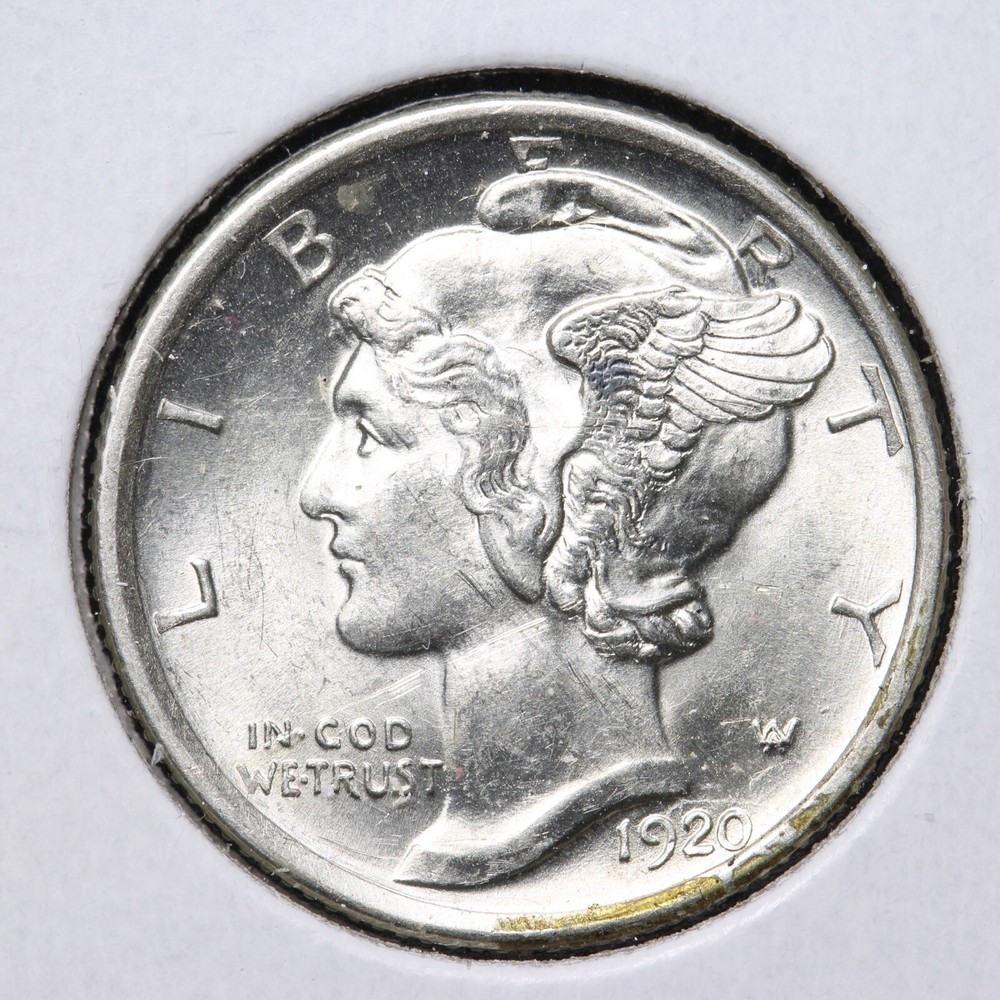 1920 FSB Mercury Silver Dime CHOICE BU *UNCIRCULATED* MS E270 GLX