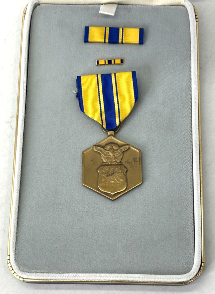 Vintage US Air Force Boxed Commendation Medal Set