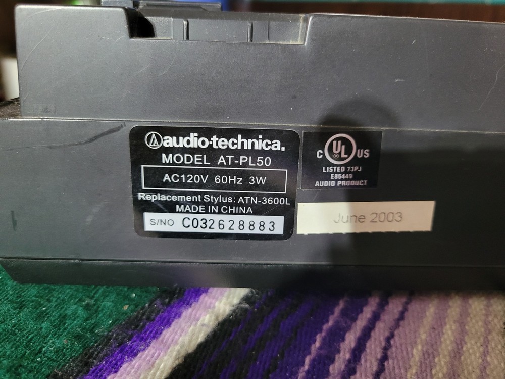 Audio Technica AT-PL50 Automatic Turntable - Parts Only