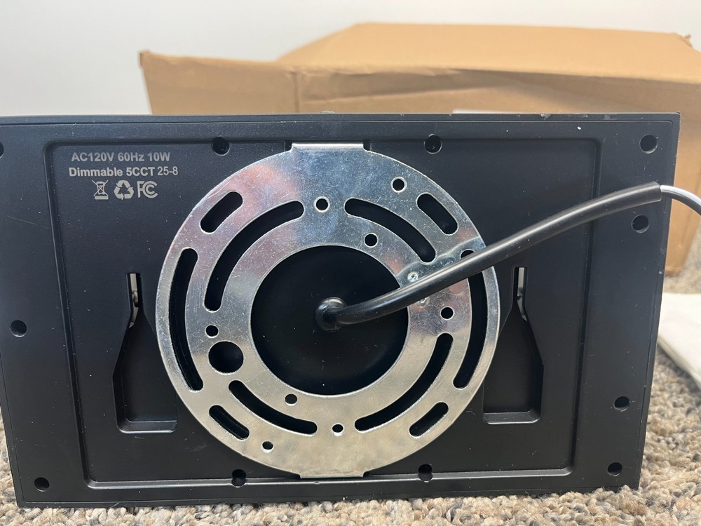 Sleek Flush Mount Black Wall Sconce with Energy-Efficient LED Bulb