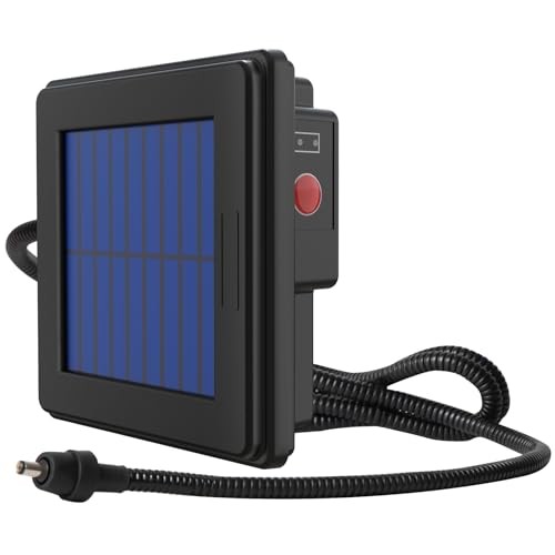 6V Deer Feeder Solar Panel, Efficient Solar Panel Charger with 5FT