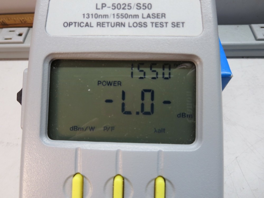 Laser Precision Corp., LP-5025/S50, Optical Return Loss Test Set, Not Tested