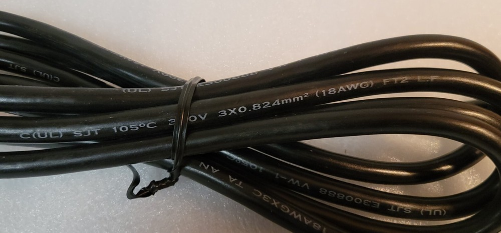 P-0217 8' 105*C POWER CORD