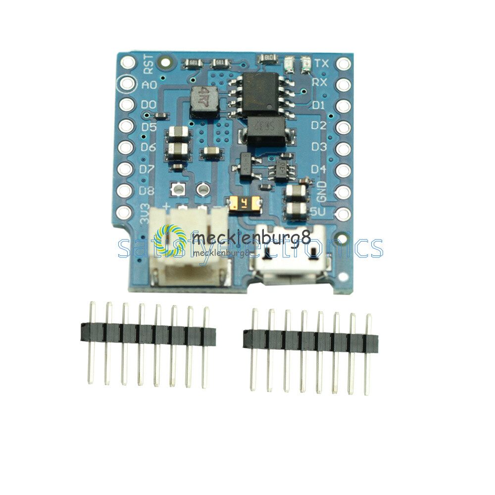 Battery Shield For WeMos D1 mini single lithium battery Charging & Boost