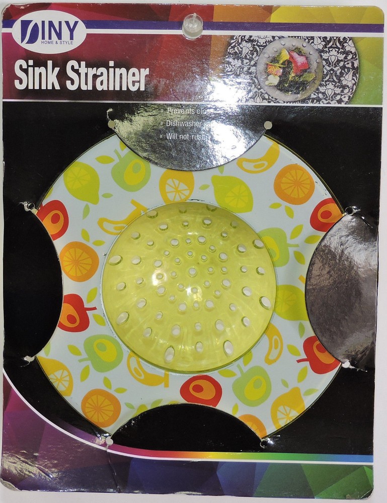 Printed Sink Strainer Rustproof High Quality Durable Plastic Stops Sink Clog 1pc